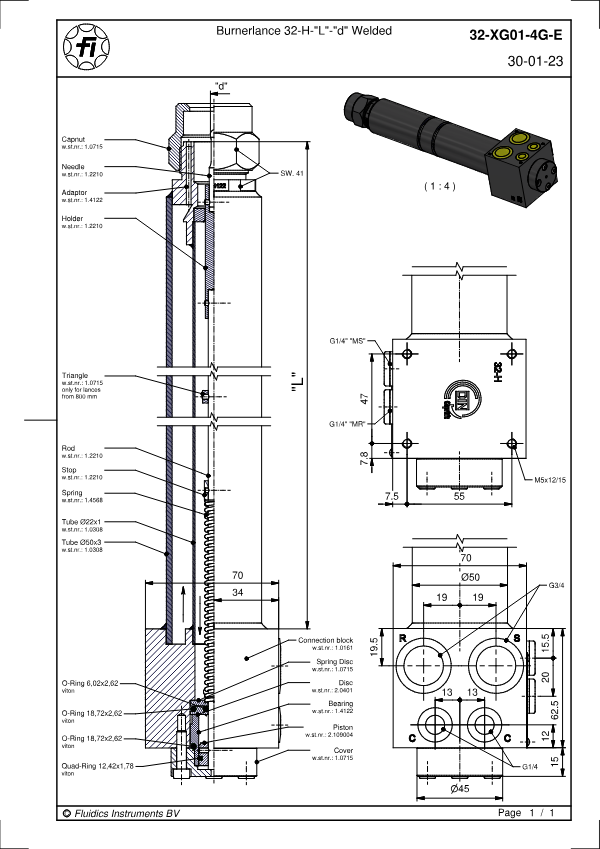 Burnerlance 32-H-“